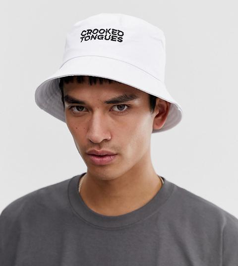 Crooked Tongues - Cappello Da Pescatore Unisex Bianco - Bianco