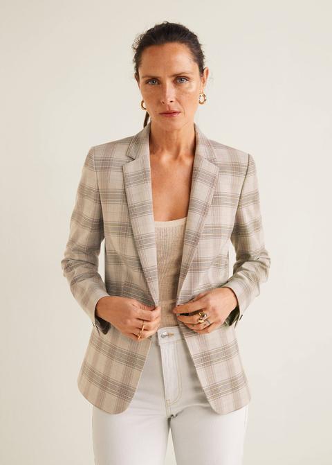 Veste De Costume À Carreaux