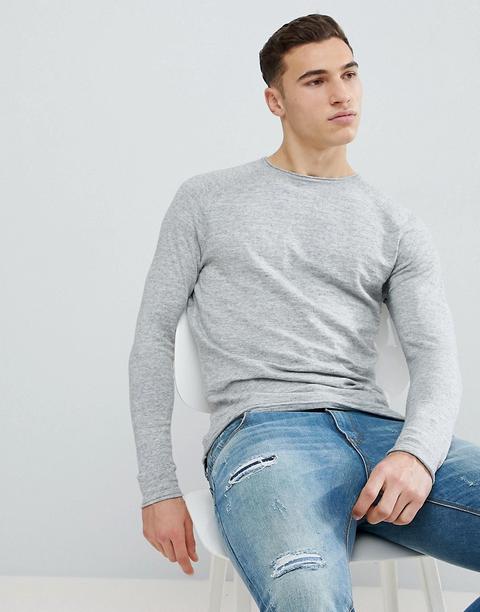 Bershka - Maglione Lavorato Leggero Grigio Chiaro - Grigio