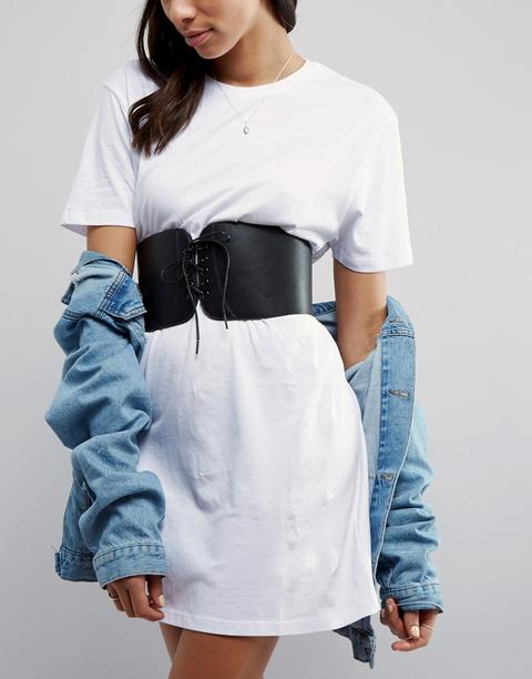 Asos - Cintura Larga Stile Corsetto - Nero