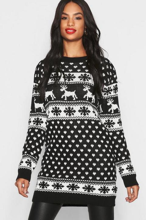 cream christmas jumper dress