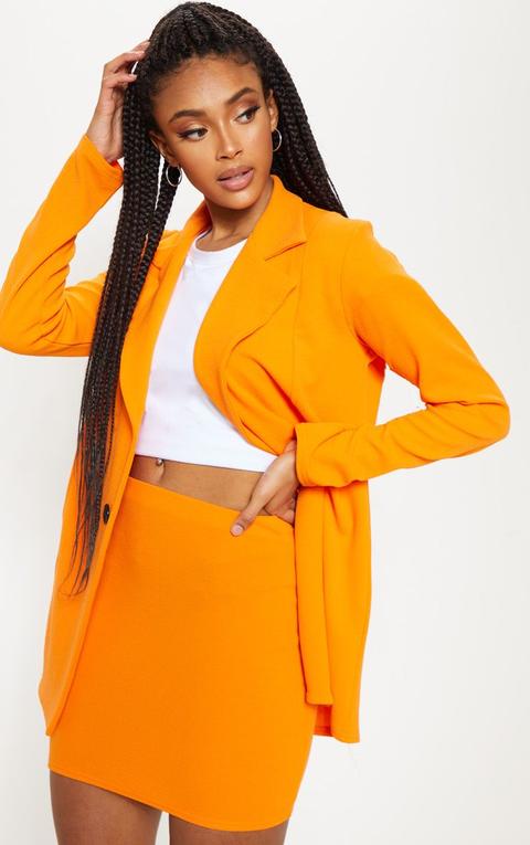 Orange Mini Skirt