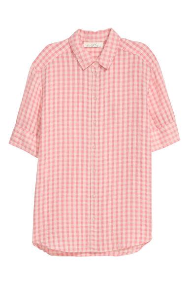 H & M - Camicia Strutturata - Rosa