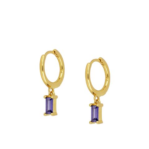 Pendientes Ciro Lila Gold