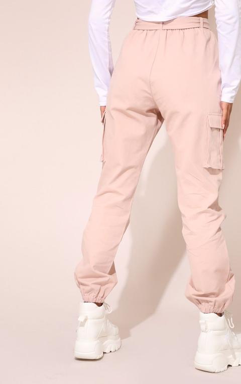 Nude utility buckle belt joggers sale