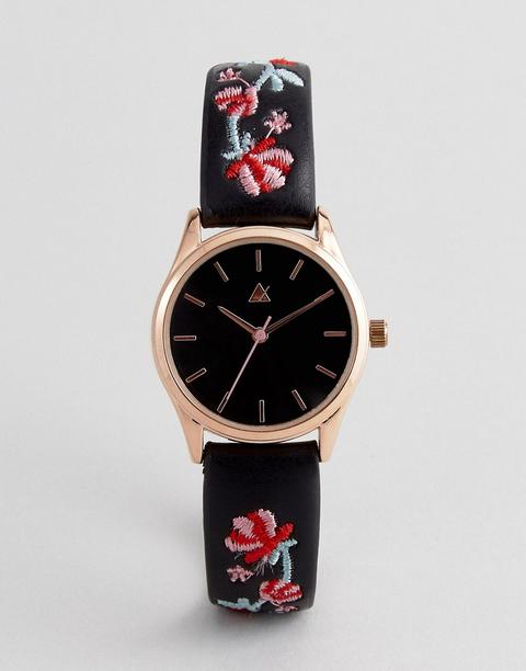 Asos - Orologio Ricamato - Nero