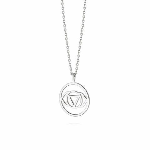 Brow Chakra Necklace Silver