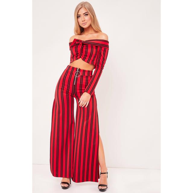 bardot layla stripe jumpsuit
