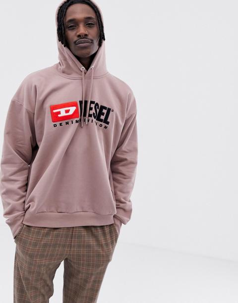Diesel - S-division - Kapuzenpullover In Staubrosa - Rosa