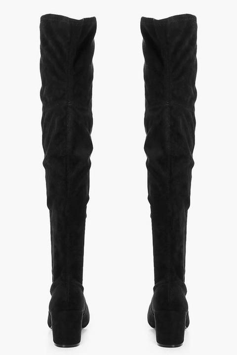 extra wide fit over the knee boots