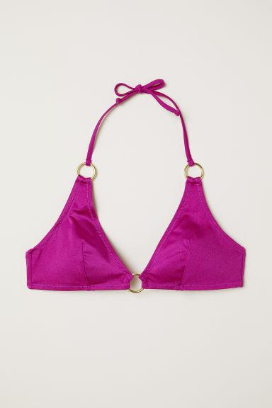 H & M - Top Bikini A Triangolo - Viola