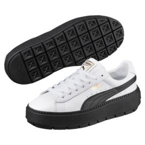 puma platform trace black and white