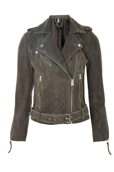 Suede Biker Jacket