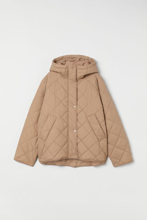 Quilted Jacket - Beige