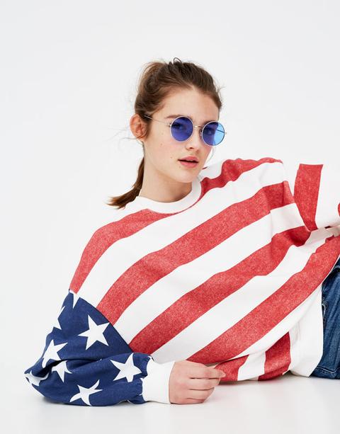 American Flag Sweatshirt