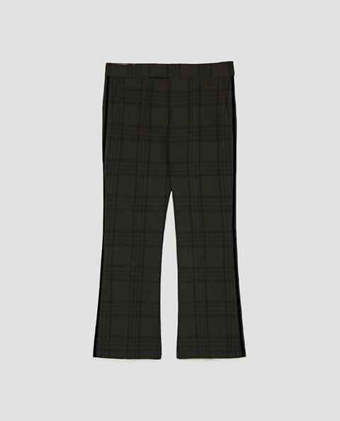 Pantaloni Flare Nastro Velluto