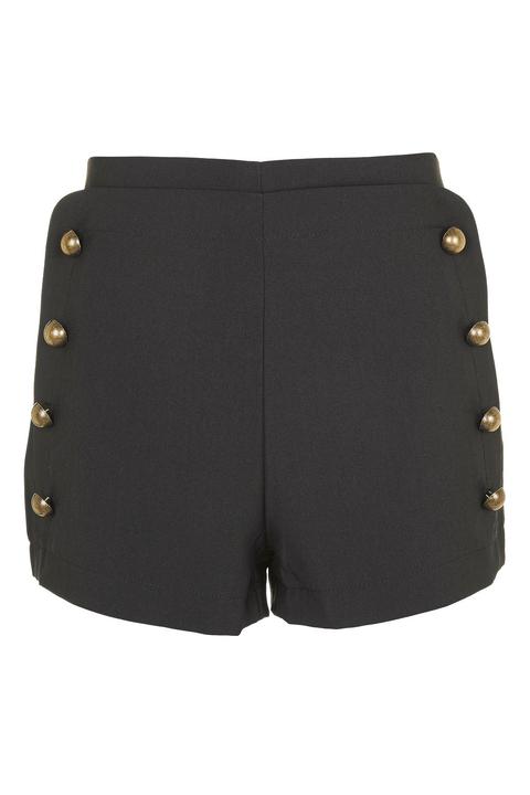 **stevie Black Double Breasted Shorts By Wyldr