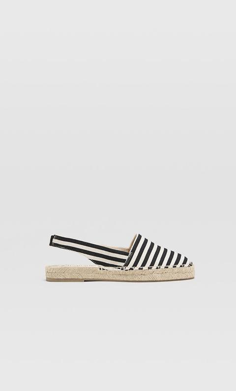 Espadrillas Slingback A Righe Combinato