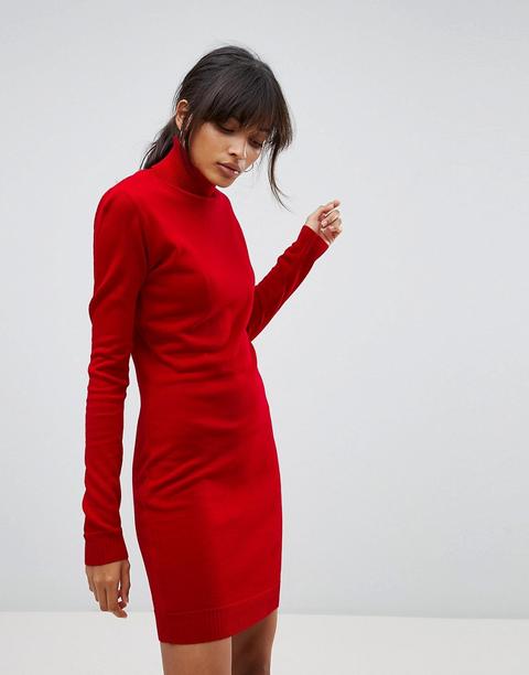 Boohoo Roll Neck Jumper Dress