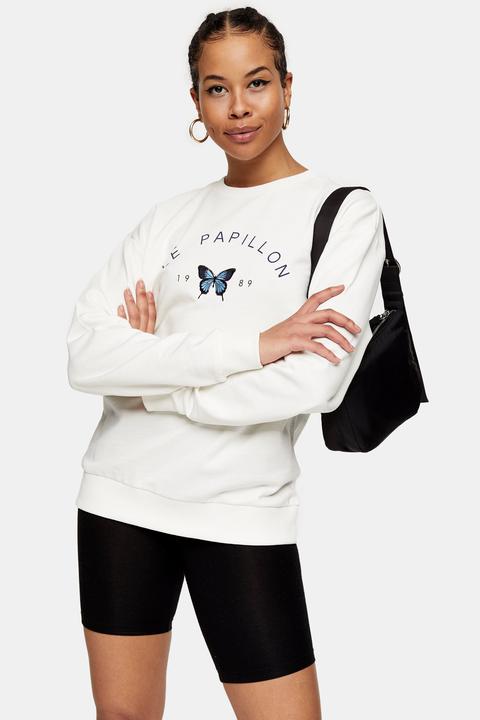Womens White Papillon Butterfly 