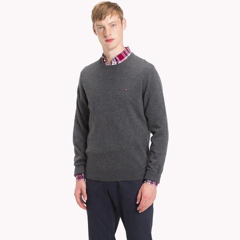 Pullover Girocollo In Lana
