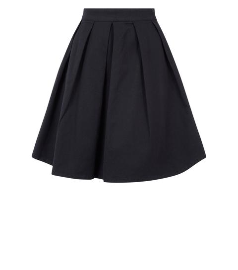 Jdy Black Pleated A-line Skirt New Look