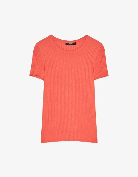 Ribbed T-shirt