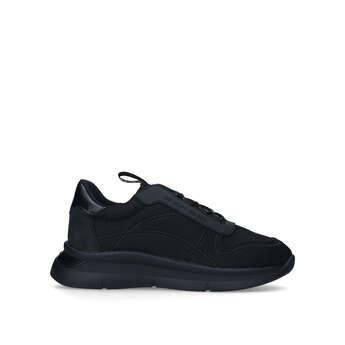 Kg Kurt Geiger Vegan Kaker Mesh Mens - Black Vegan Lace Up Sneakers