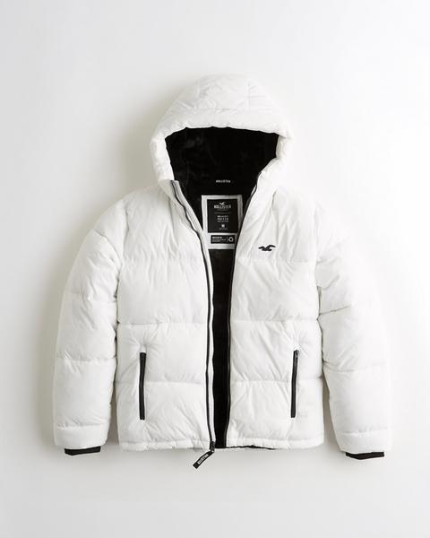 hollister hooded puffer parka