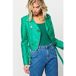 Giacca Biker Verde Menta