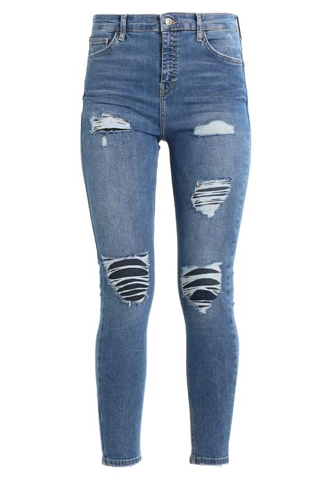 Topshop Super Rip Jamie New Jeans Skinny Fit Indigo