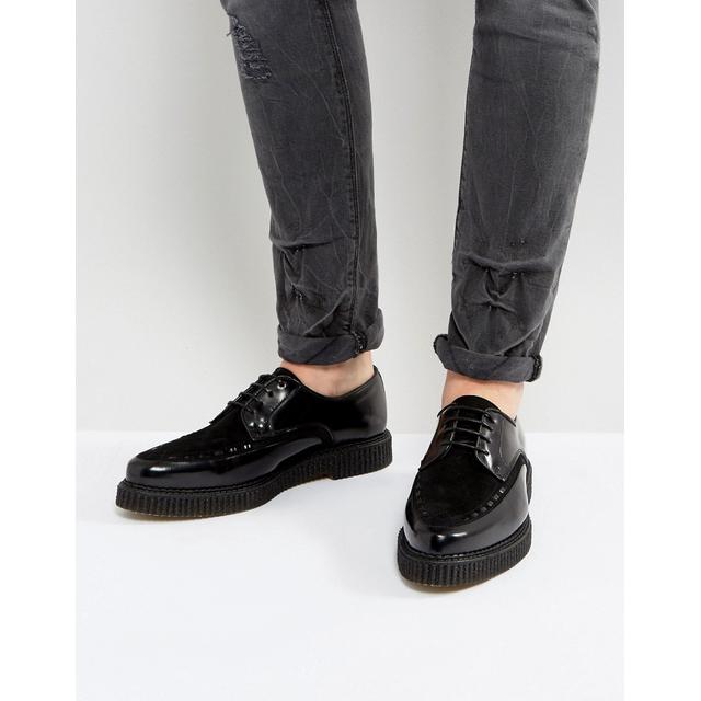 asos black leather shoes