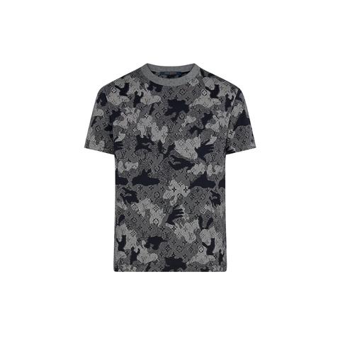 Louis Vuitton 2020 Monogram Camo Jacquard T-Shirt w/ Tags - Blue T-Shirts,  Clothing - LOU362926