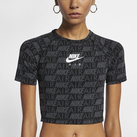 Nike Air Camiseta De Manga Corta Con Estampado - Mujer - Negro from Nike on  21 Buttons