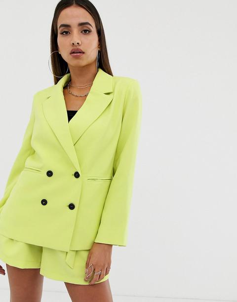 Parallel Lines - Blazer Coupe Masculine D'ensemble-vert