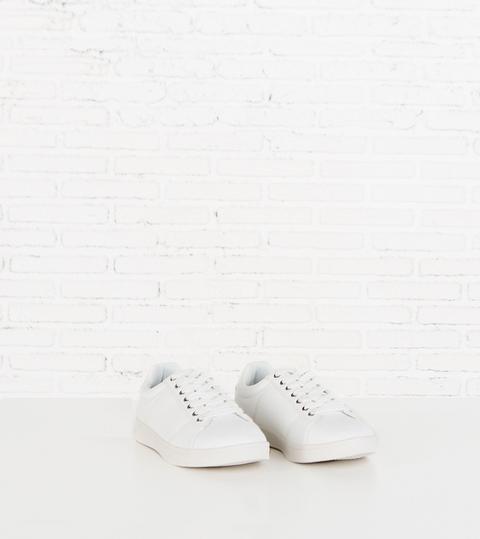 Zapatilla Cordones Blanca