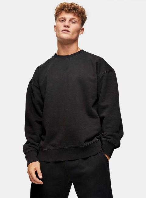 Washed Black Oversized Sweatshirt