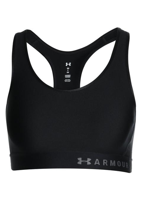 Under Armour Mid Keyhole Reggiseno Sportivo Black