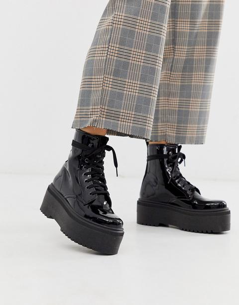 Asos Design Acton Chunky Lace Up Boots 