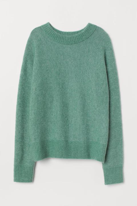 Jersey En Mezcla De Mohair - Verde