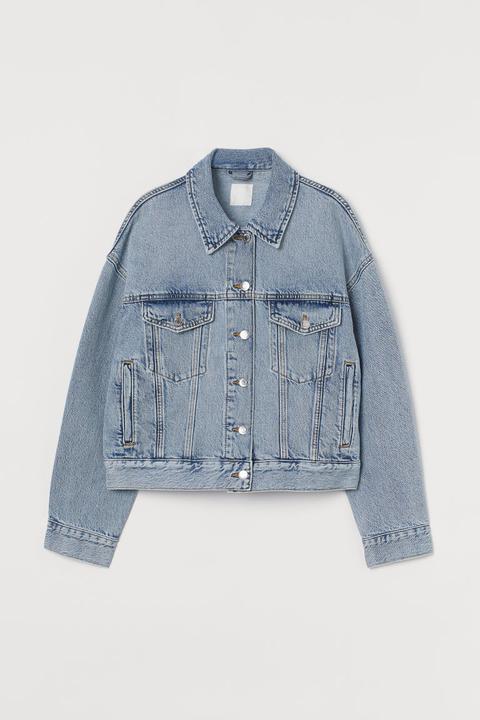 Boxy Denim Jacket - Blue