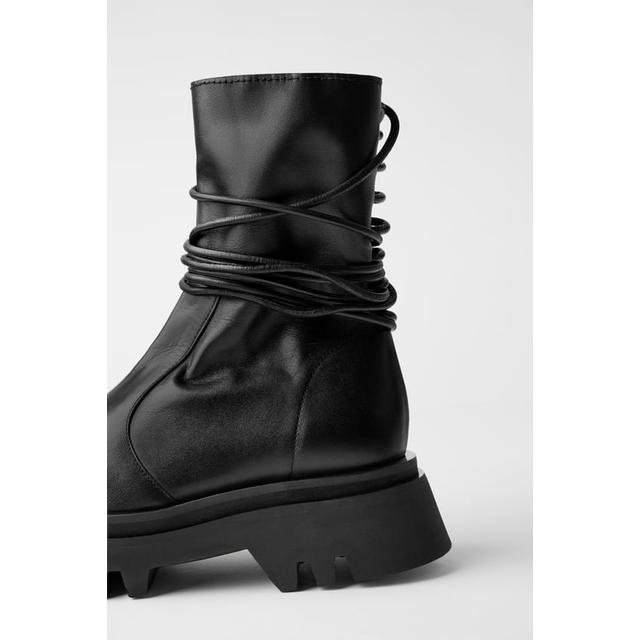 track sole ankle boots zara