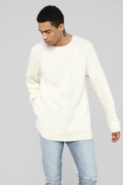 Oren Crewneck Sweater - White