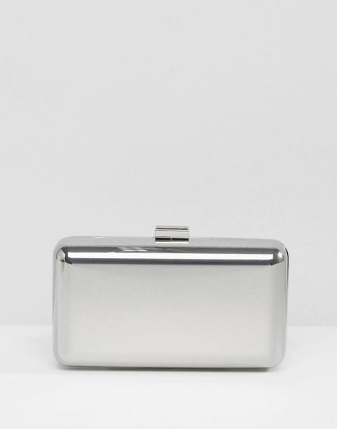 Asos - Pochette Rigida Metallica - Argento