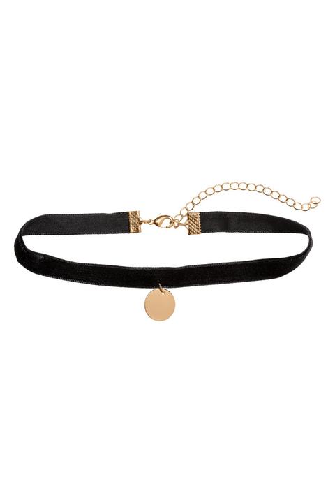 H & M - Choker Con Pendente - Oro