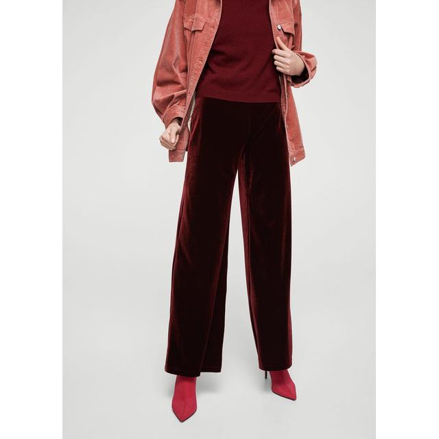 Pantalón Palazzo Tiro Alto Negro Mujer | Pantalones MANGO | Travop
