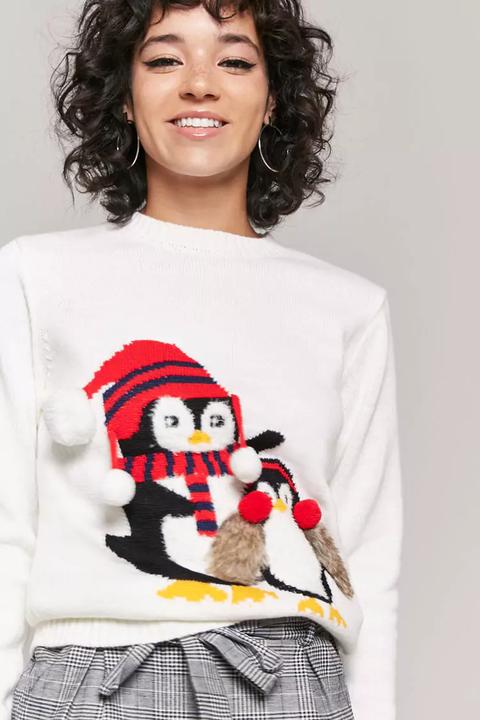 Penguin Graphic Holiday Jumper