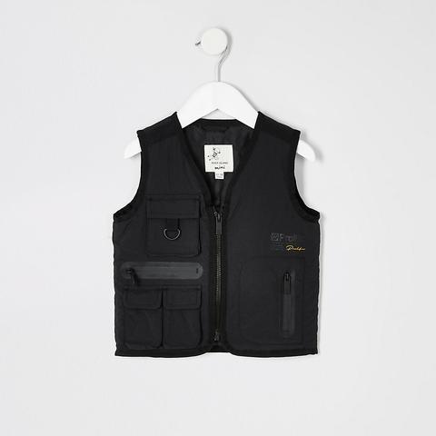 Mini Boys Black Prolific Utility Gilet