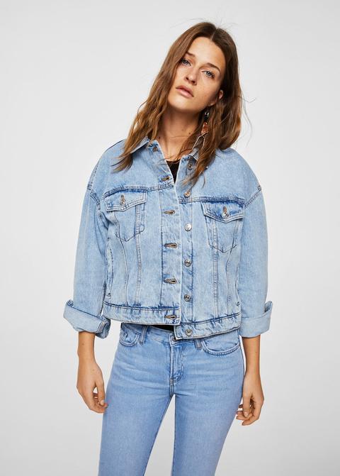 Giubbotto Crop Denim