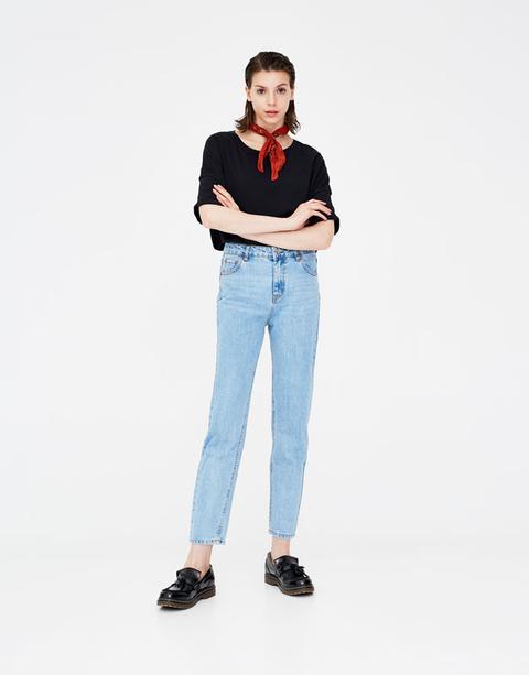 jeans mom fit pull and bear